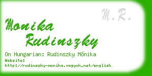 monika rudinszky business card