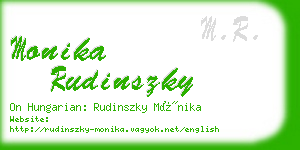 monika rudinszky business card